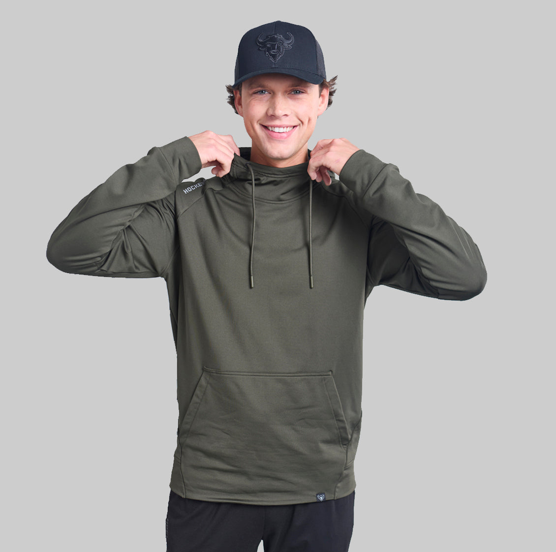 MILITARY GREEN PLAYMAKER HOODIE
