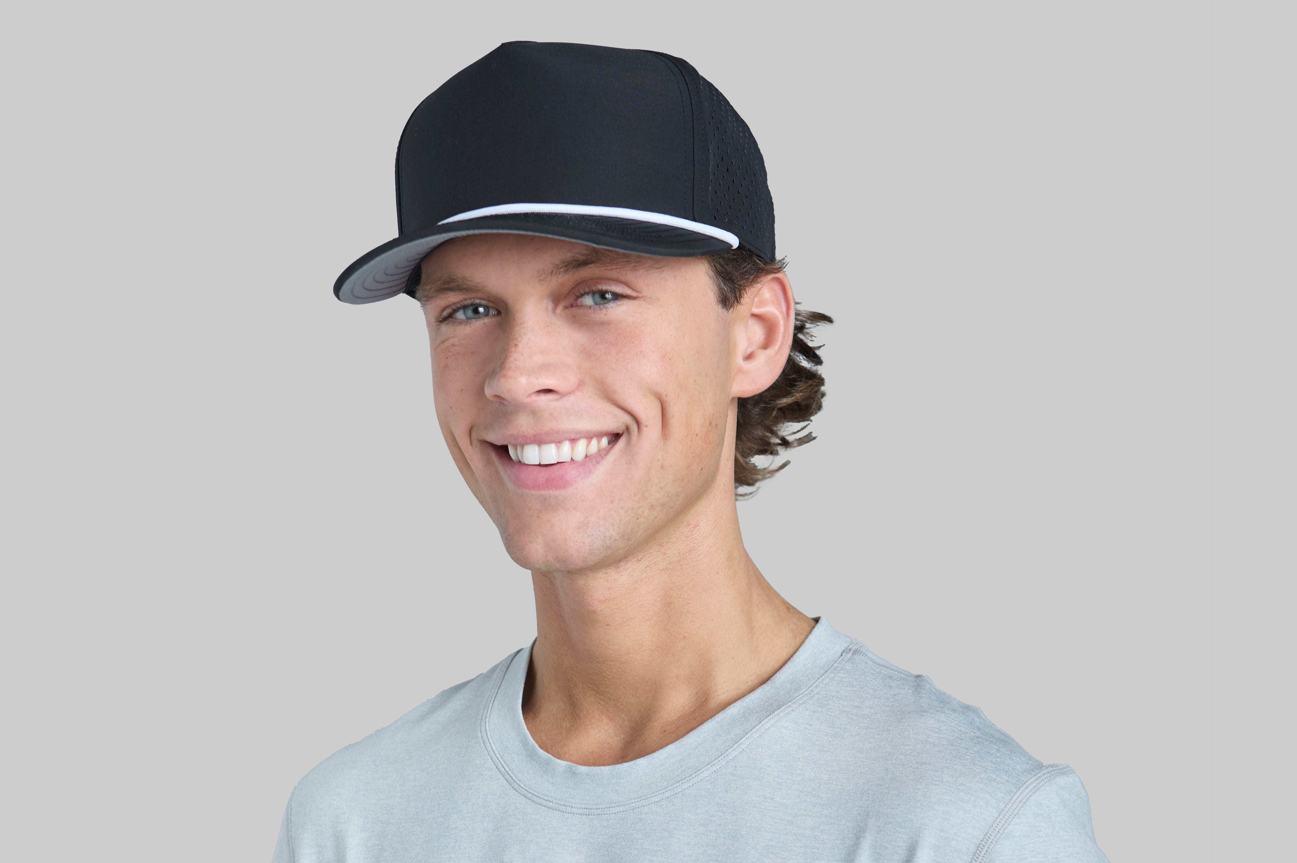 BREAKAWAY BLACK WHITE ROPE SNAPBACK