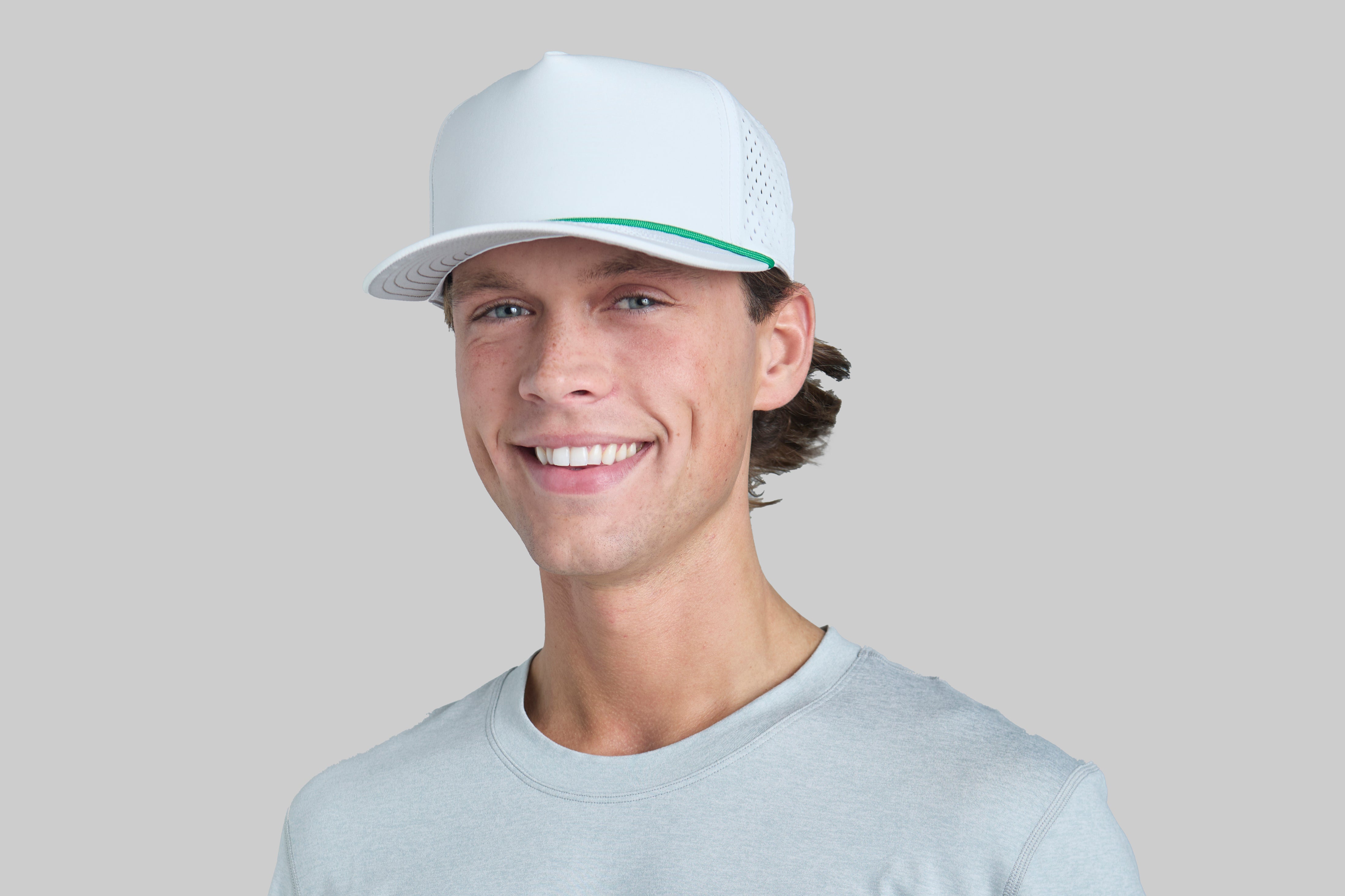 BREAKAWAY WHITE GREEN ROPE SNAPBACK