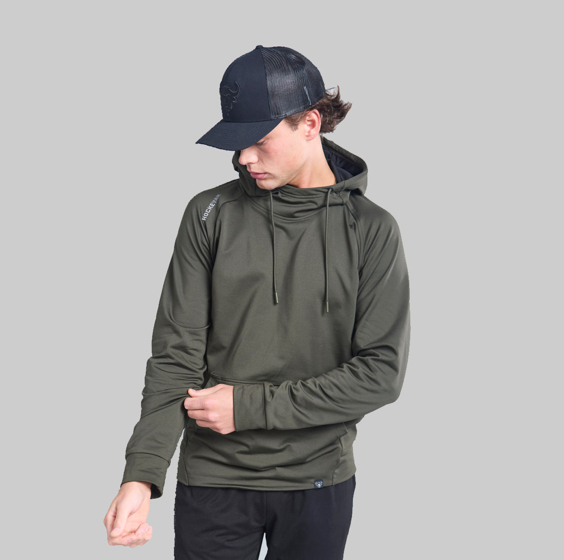 MILITARY GREEN PLAYMAKER HOODIE