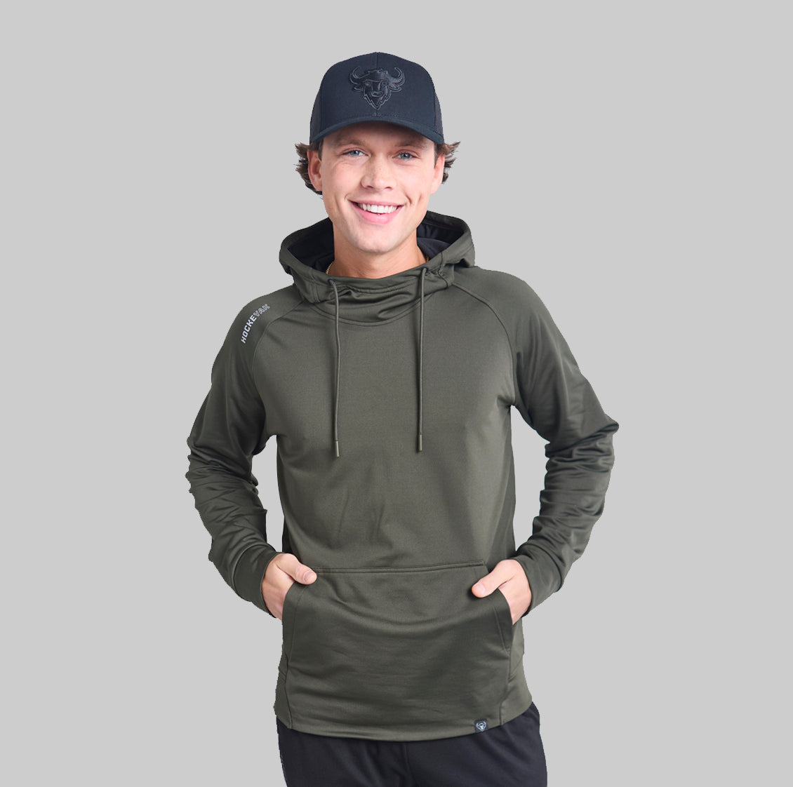 MILITARY GREEN PLAYMAKER HOODIE