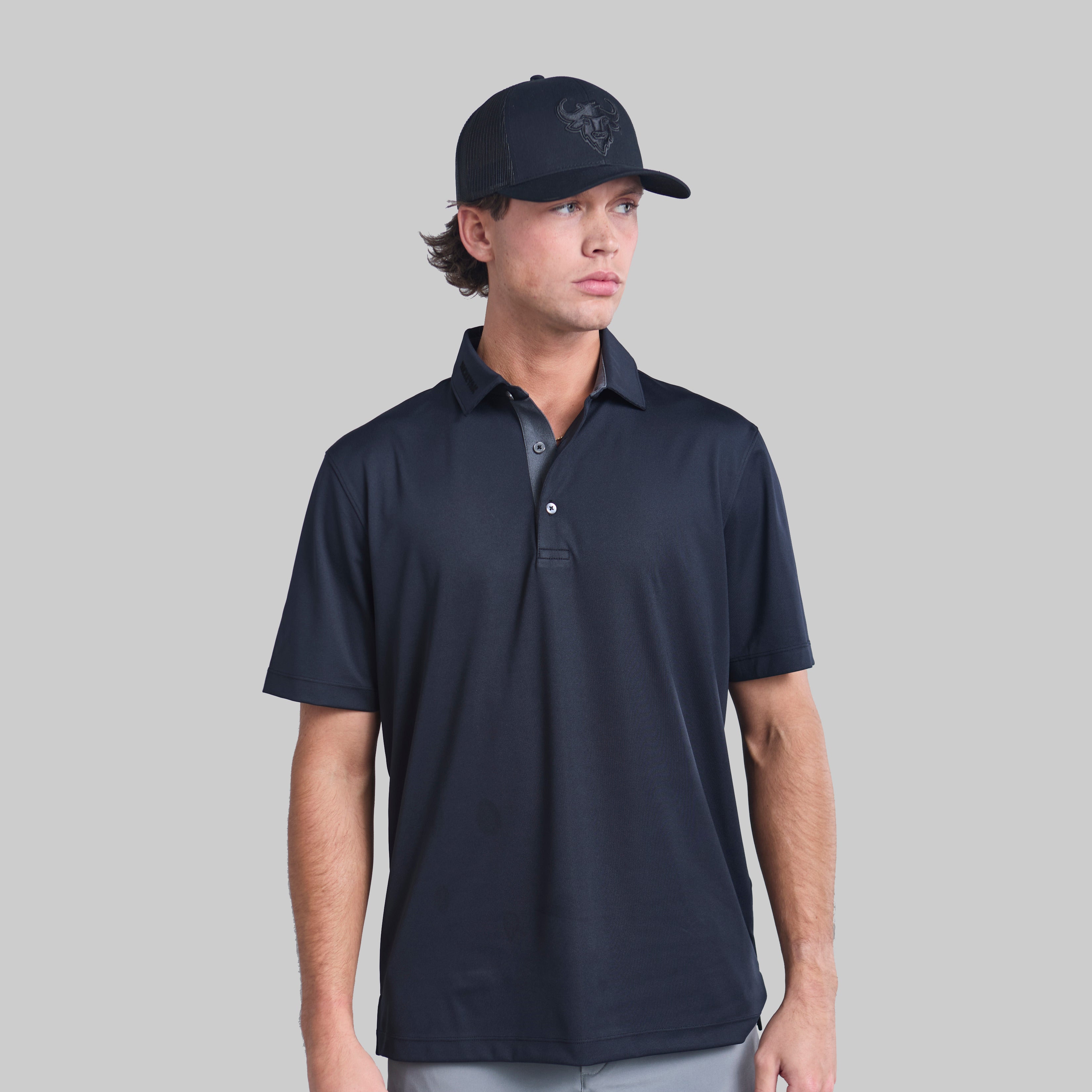 BLACK BREAKAWAY POLO