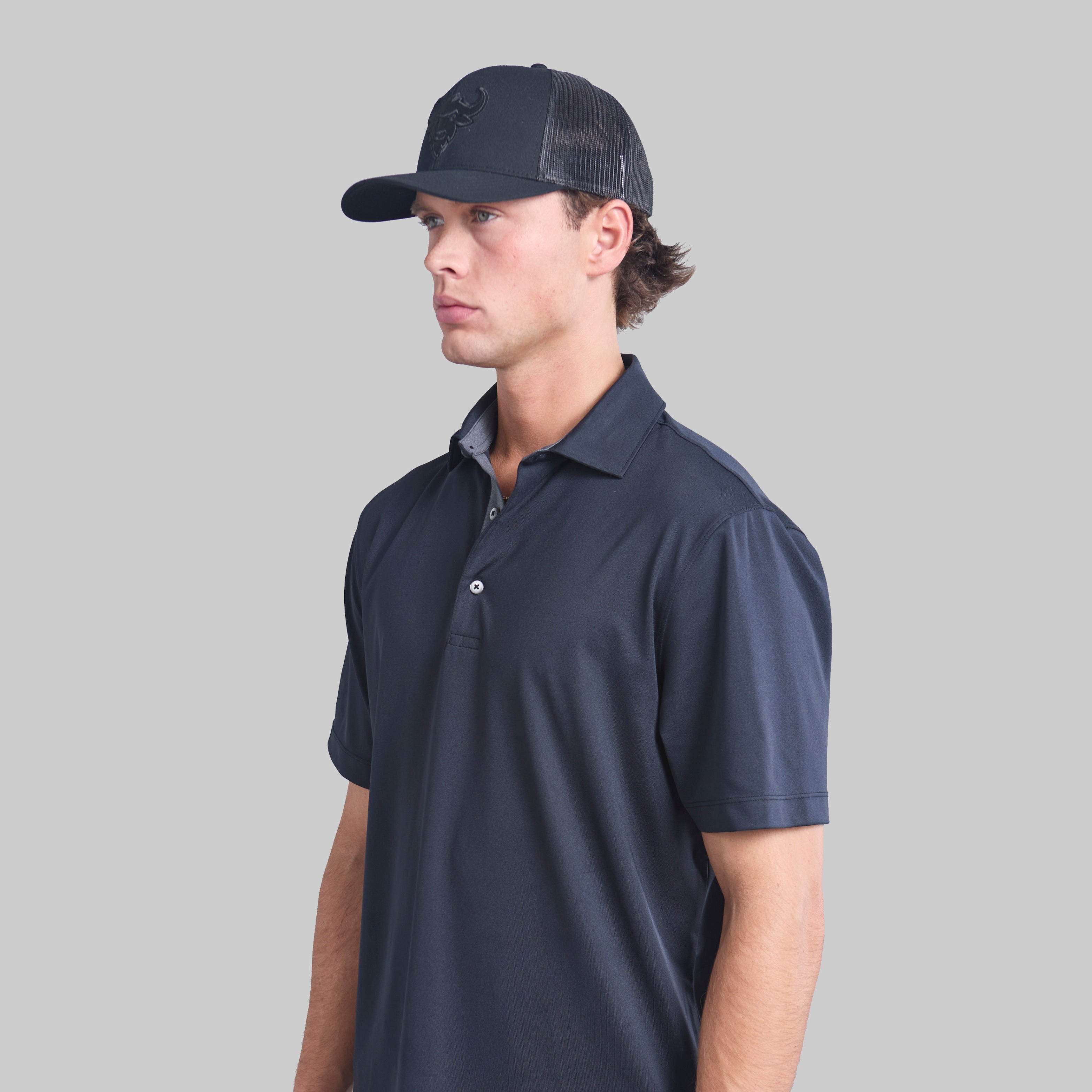 BLACK BREAKAWAY POLO