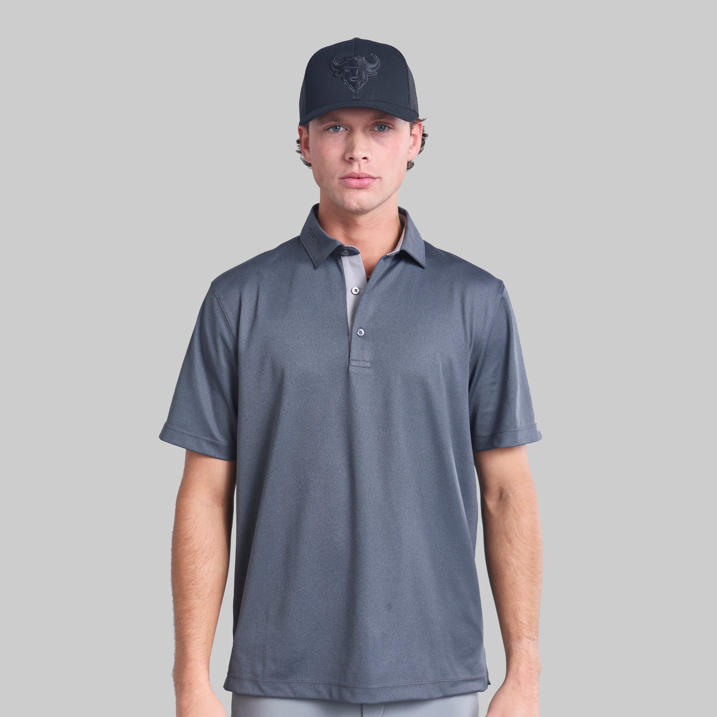 GREY BREAKAWAY POLO