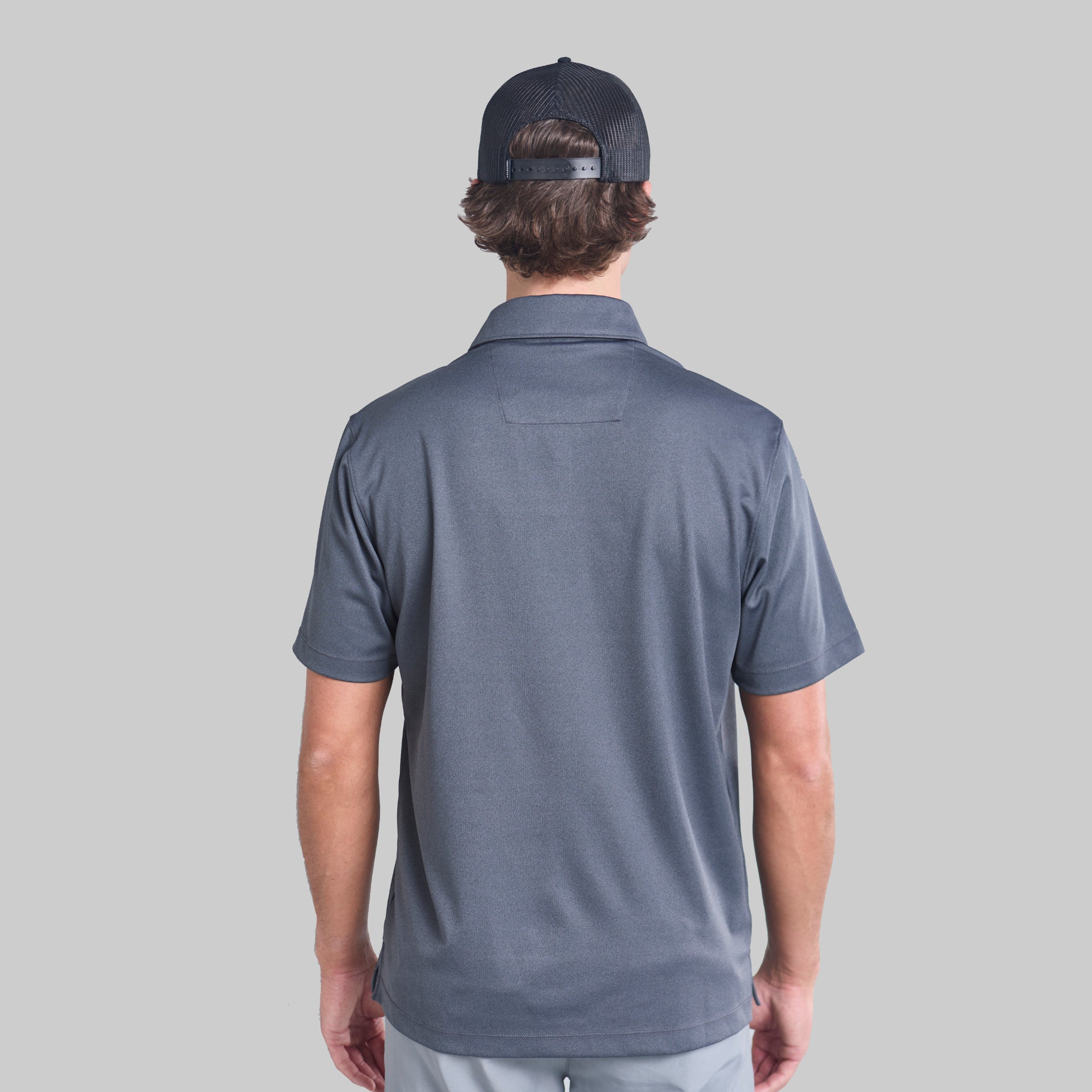 GREY BREAKAWAY POLO