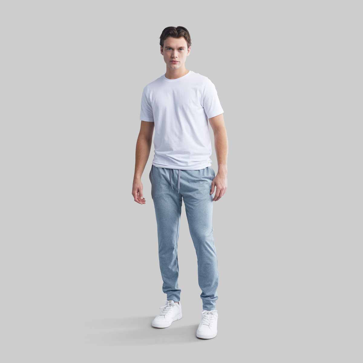 GREY PERFORMANCE FLEECE JOGGERS