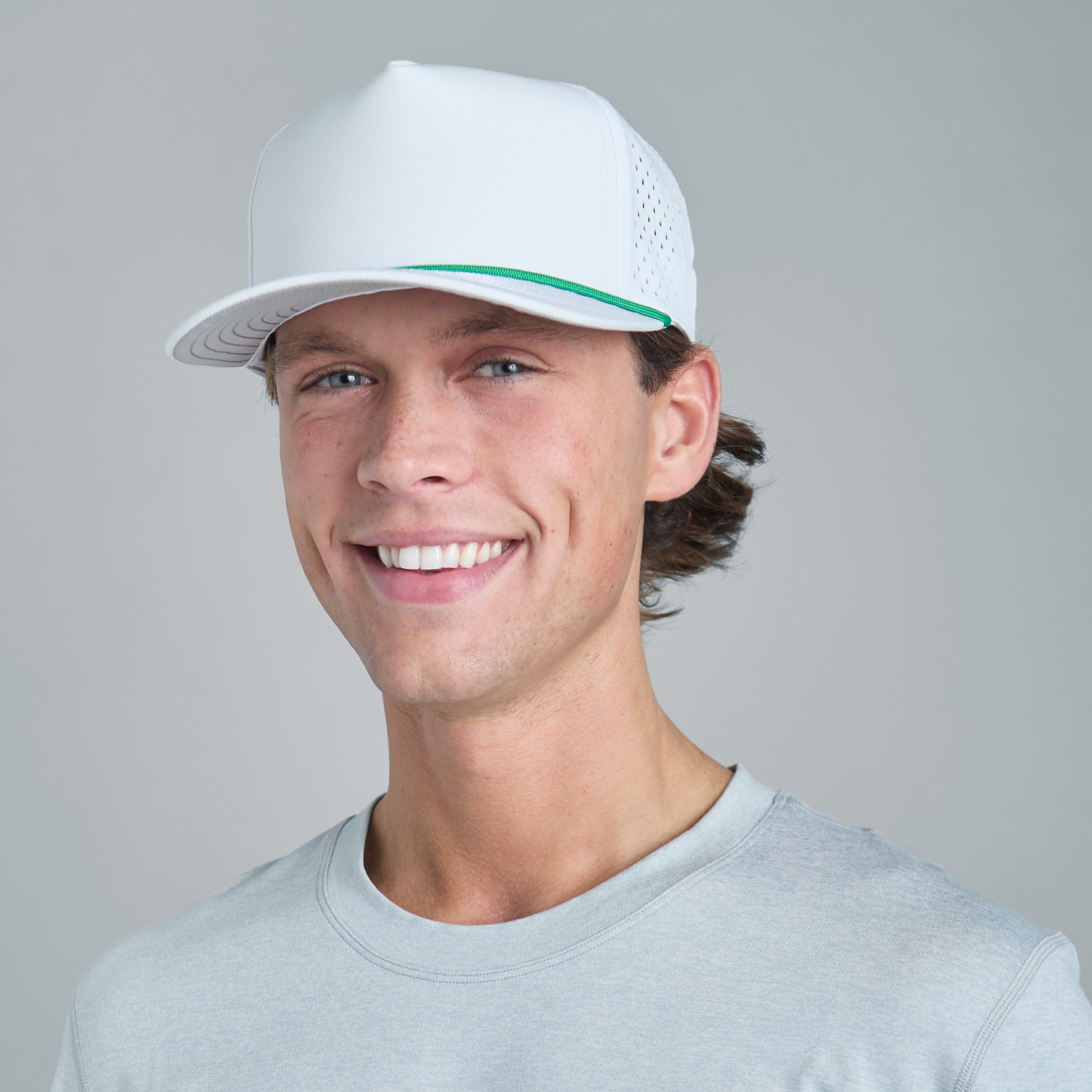 WHITE WITH KELLY ROPE BREAKAWAY SNAPBACK