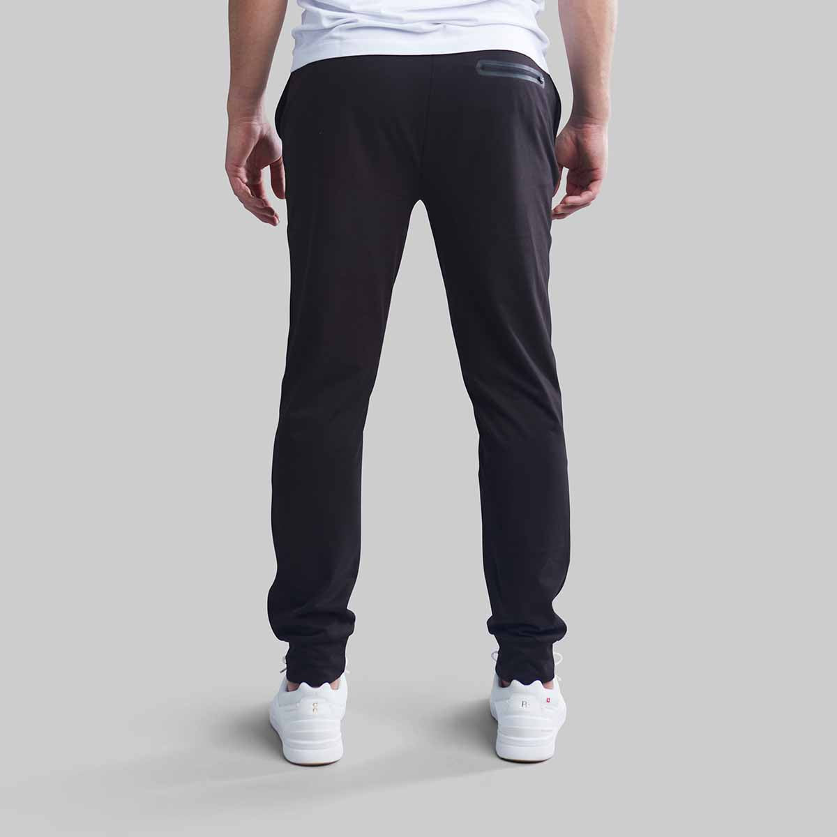 Black fleece track discount pants