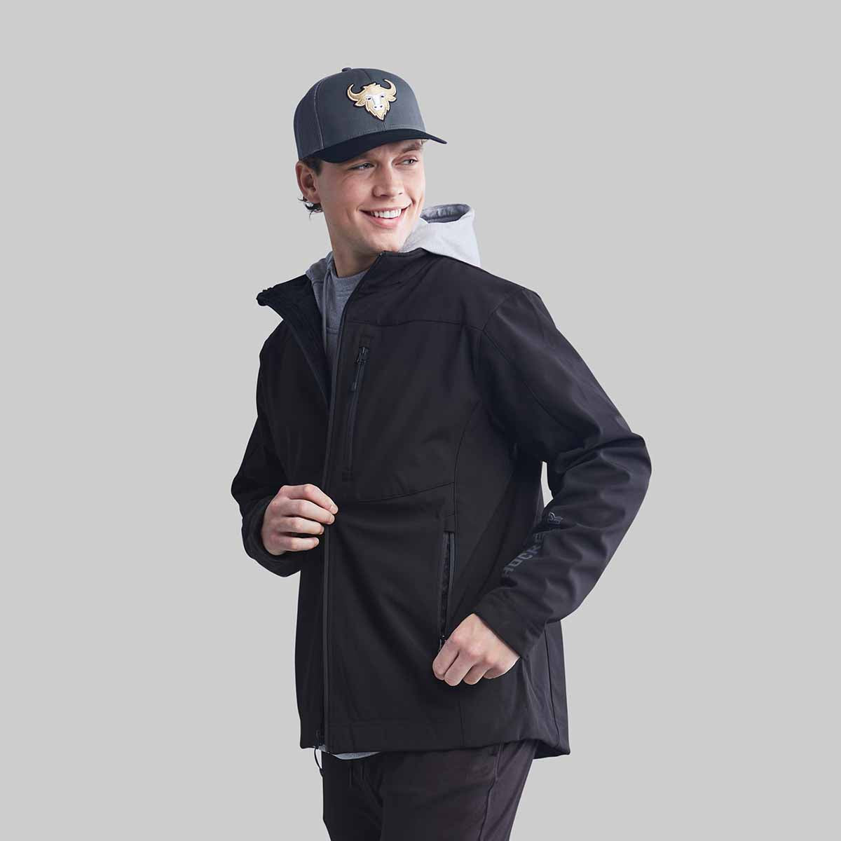 RINK SOFTSHELL BLACK  JACKET