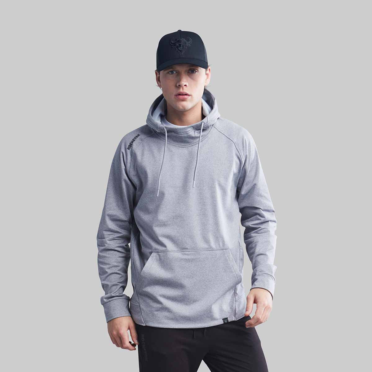 YOUTH LIGHT GREY PLAYMAKER HOODIE