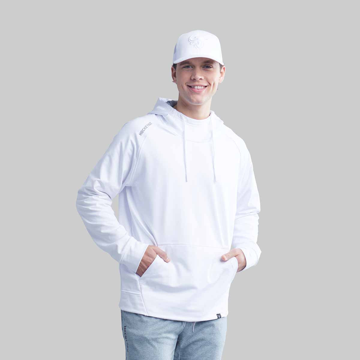 YOUTH WHITE PLAYMAKER HOODIE