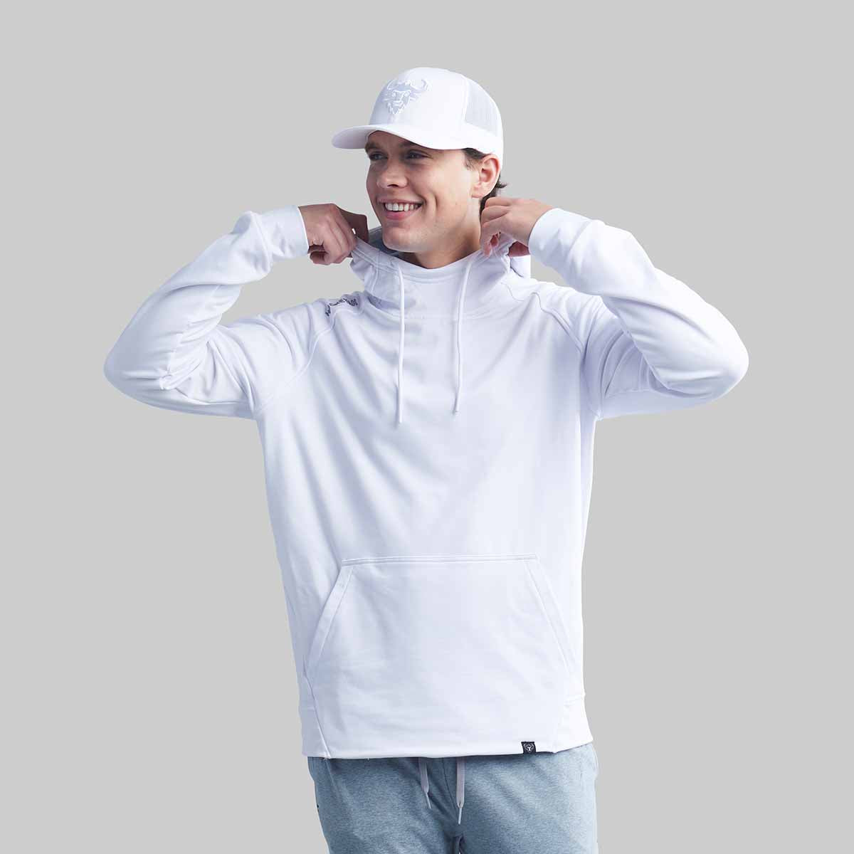 YOUTH WHITE PLAYMAKER HOODIE