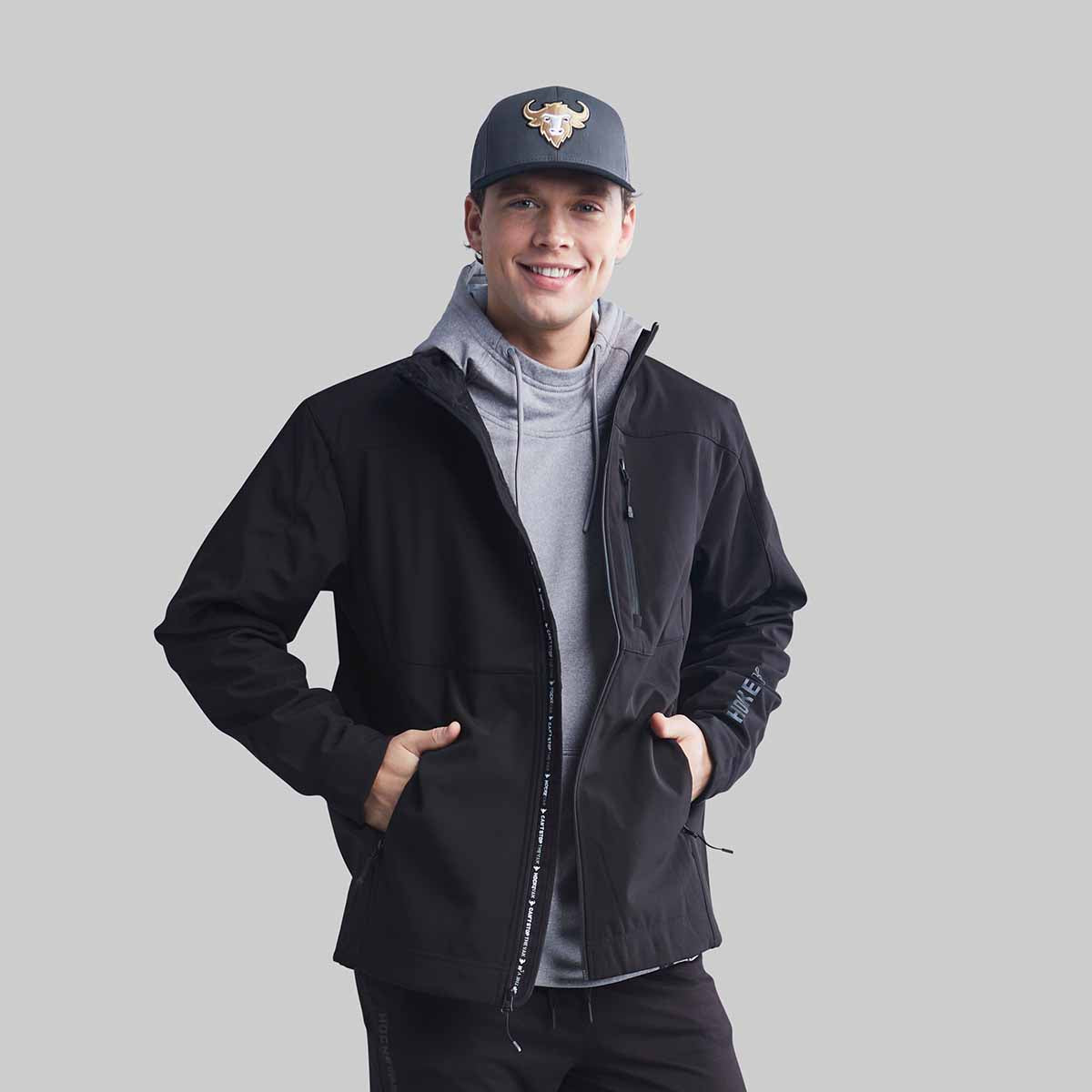 RINK SOFTSHELL BLACK  JACKET