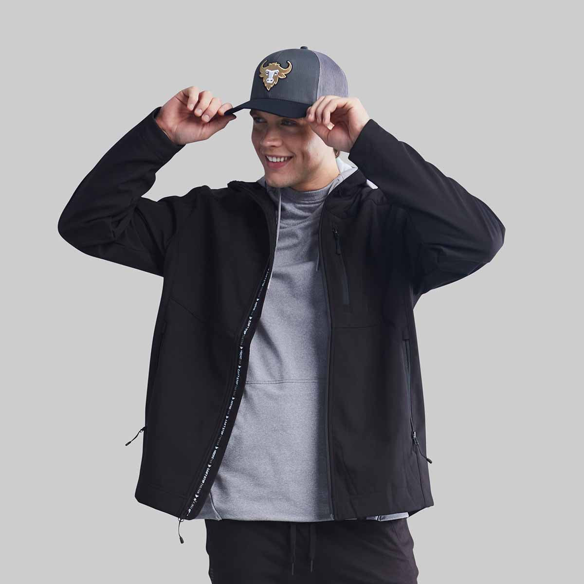 RINK SOFTSHELL BLACK  JACKET