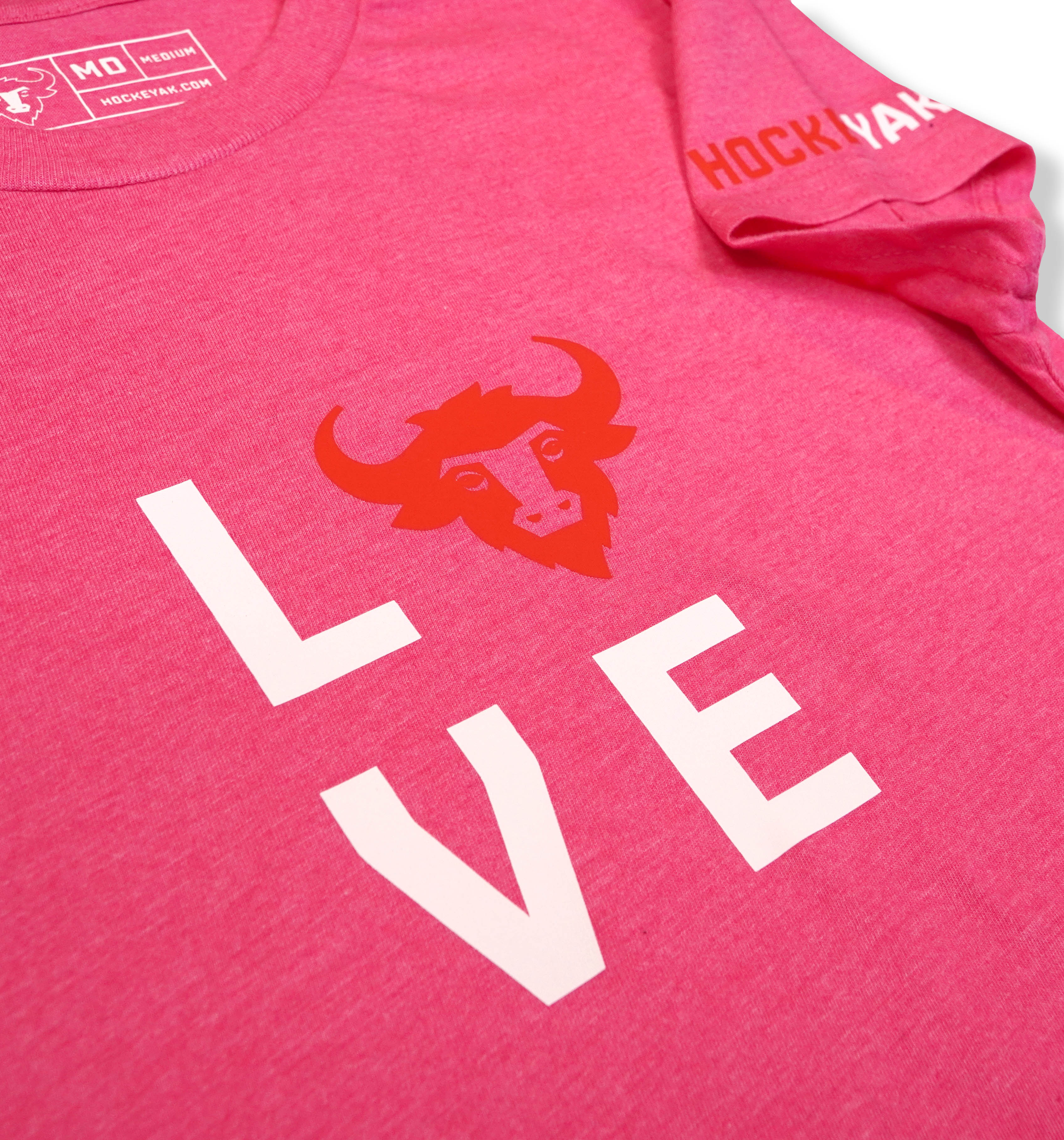 WOMEN'S YAK LOVE TEE (PINK)